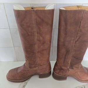 Frye Tan Leather Boots